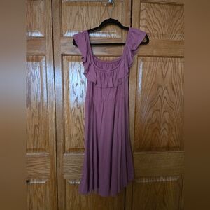 Torrid Mauve Off Shoulder Spring Dress